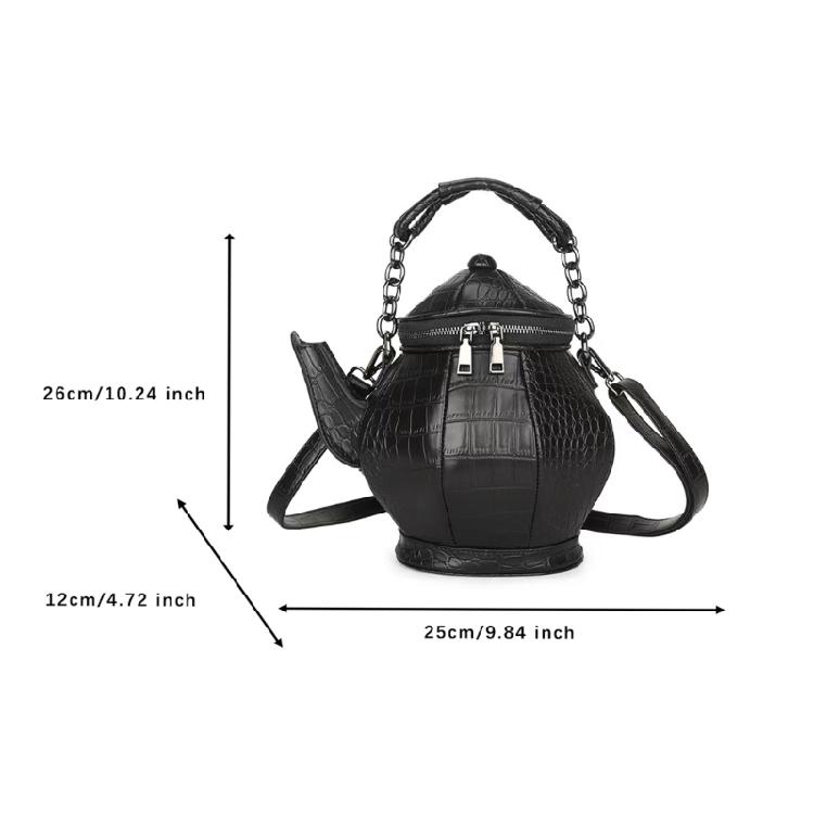 Schultertasche Große Kapazität Einzigartige Teekannenförmige Handtasche für Damen Mädchen