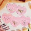 300 Pcs Heart-shaped Jewelry Strange Bag Small Jewelry Transparent Resealable Cute Treat Bags for Business Wedding Birthday Festival Party