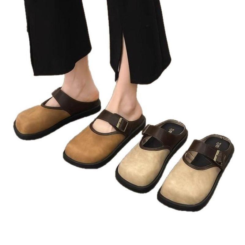 The New Birken Shoes Feature Thick Soles Toe Caps Half Shoes and Flip-flops