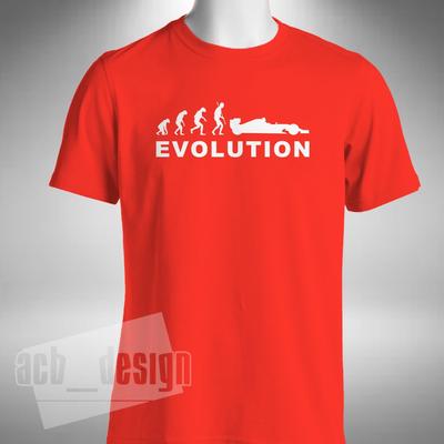 Formel 1 Evolution T-Shirt Lustig Autorennen Hamilton Vettel Small bis 5XL