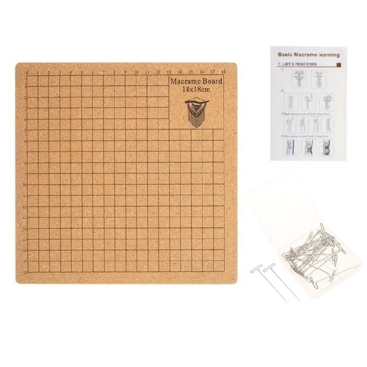 Portable Weaving Board Set Craft Mat with Instructions Reusable Braiding Board