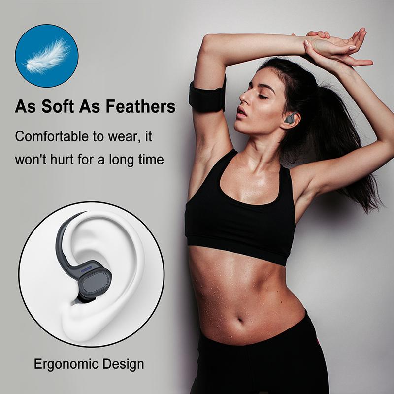 Sports Wireless Earphones BT over Ear Buds with Earhooks Sports Earphones Running in-Ear Headphones