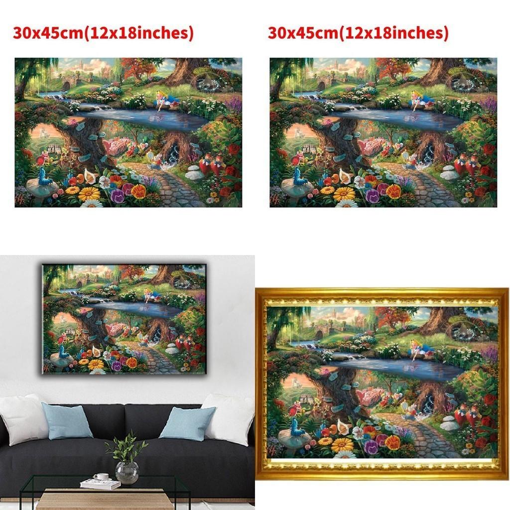 Mermaid Princess Canvas Wall Art Modern Fairy Tale Story Bedroom Children's Room Decorative Painting