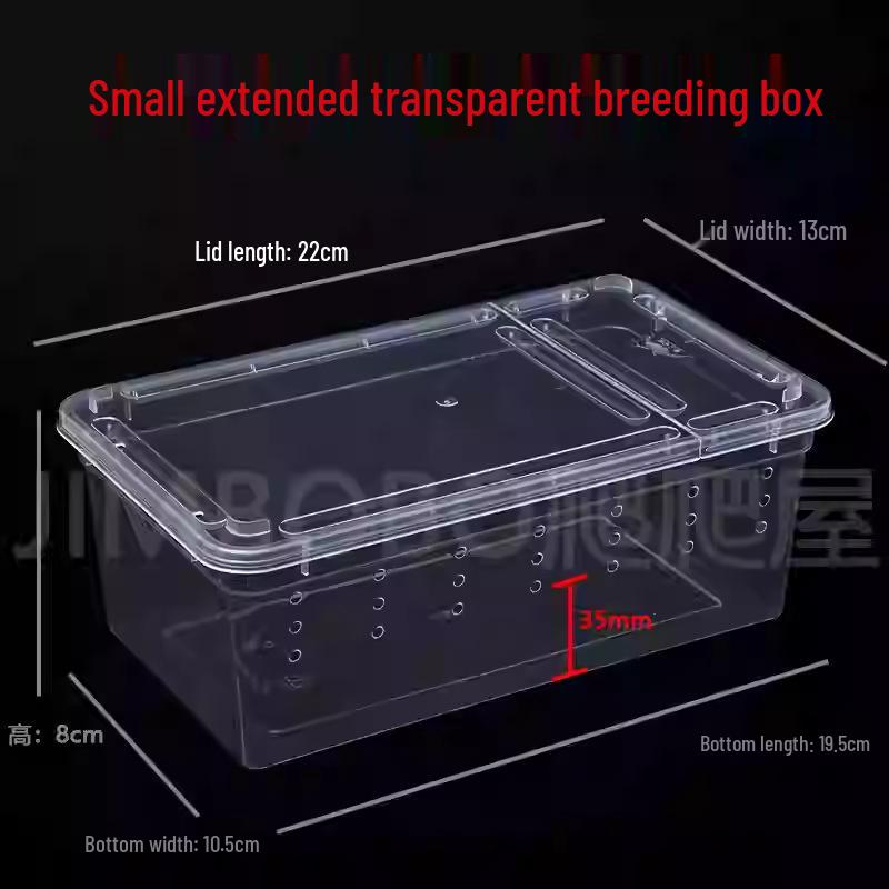 Reptile Habitat Tank for Silkworms, Spiders, Frogs, Snakes, Lizards, Snails, Insects, and Turtles