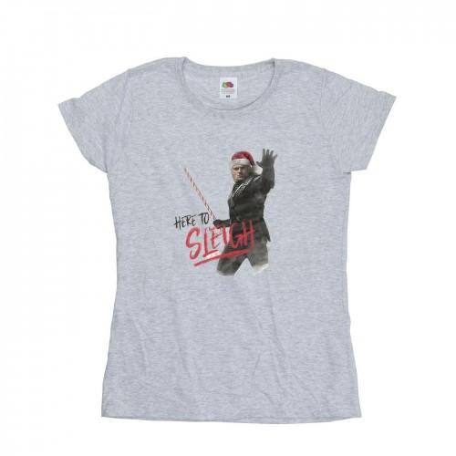 

Netflix Womens/Ladies The Witcher Here To Sleigh Cotton T-Shirt XXL білий