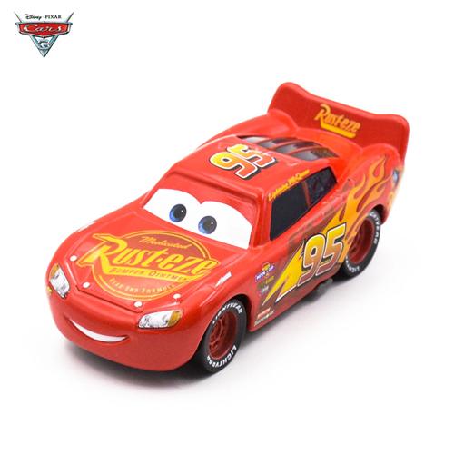 1:55 Disney Pixar Carros 3 Relâmpago McQueen Black storm Jackson Cruz Tio Mack Caminhão Série Carros de Liga Leve Brinquedos brinquedo de menino presente para criança