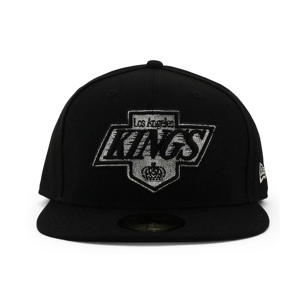 New Era Cap 59FIFTY Los Angeles Kings NHL TEAM BASIC FITTED CAP LOS ANGELES KINGS LA Hat Ice Hockey Black 5950 Sz 7-14 [Used]