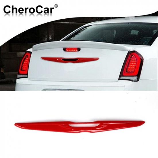 2x Red Rear Car  Cover Trim Bezles Accessories For Chrysler 300/300C 2011+