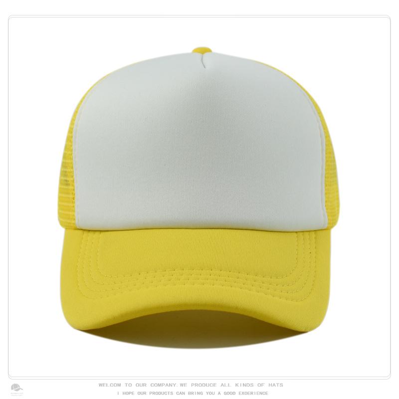 Sponge Baseball Cap, Mesh Cap, Outdoor Sun Protection, Breathable Men's and Women's Whiteboard Hat