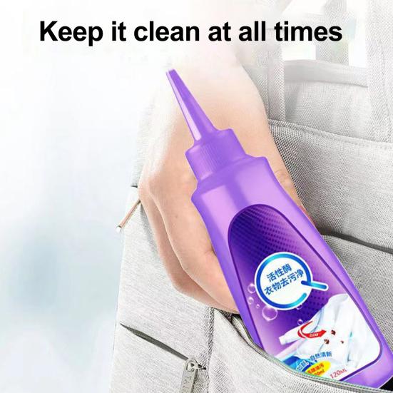 1/2/3Pcs 120ml Quick Laundry Stain Remover Active Enzyme High Efficient Stain Removal Garment Cleaner