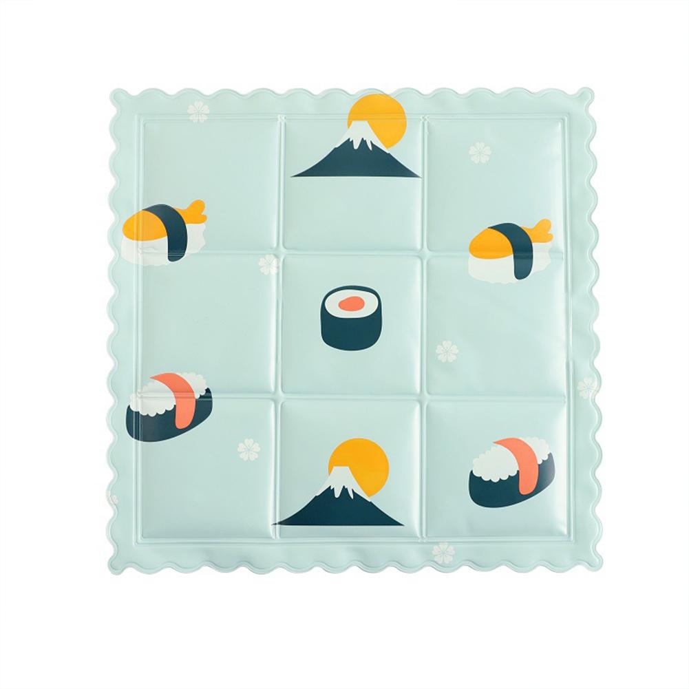 Cartoon Print Cooling Ice Pad Seat Cover Cushion Summer Cool Mat For Bedroom Living Room