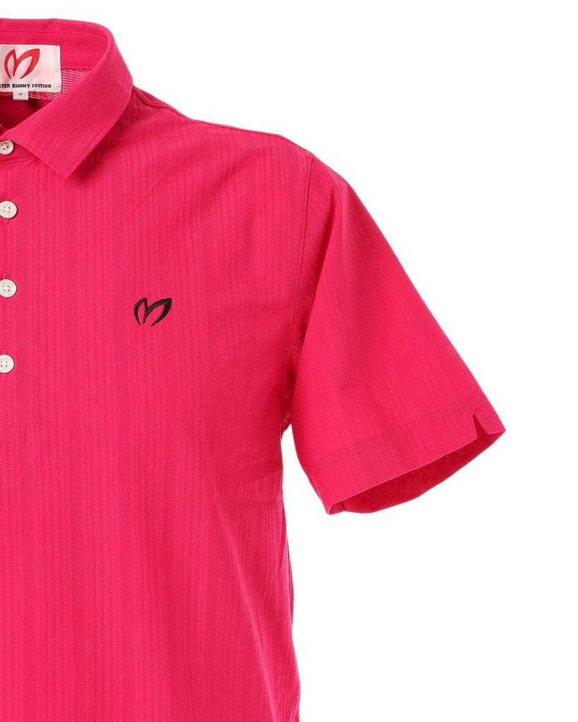 Master Bunny Short Sleeve Polo Shirt UV Golf 6 Men's (Soccer Fabric, Protection) / / 758-5160405 090_Pink [LL]