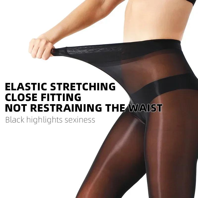 Kave Colored Tight Plus Size Smooth Tights 100% Horseoil Added Thin Stocking Shiny Pantyhose Durable Sheer Women Tights
