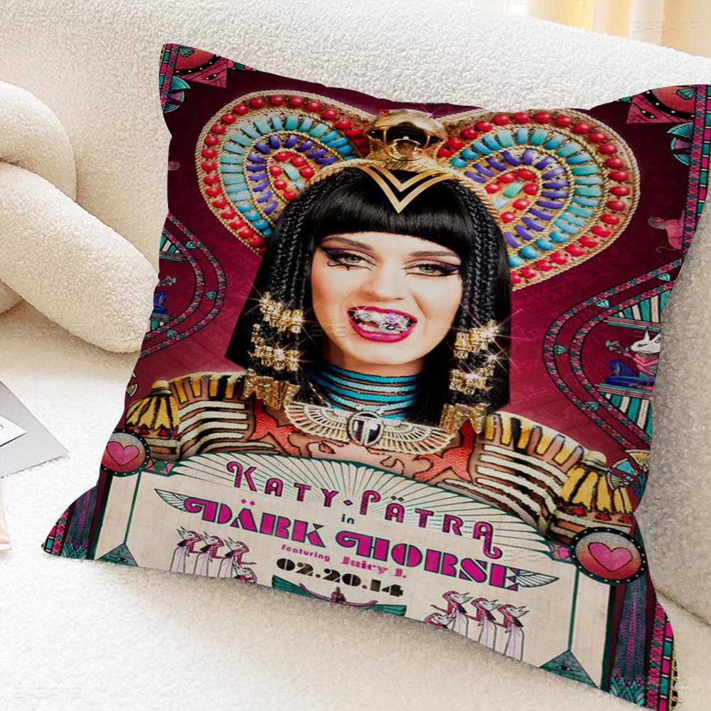 K-Katy Hot Singer P-Perry Cushion Cover Car Throw Pillow Case For Sofa Car Christmas Gift 40x40cm 45x45cm