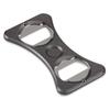 Double Sided Portable Bottle Opener Kitchen Tools Metal Bottle Opener with Drink Cup Holder Divider Stainless Steel Beer Opener