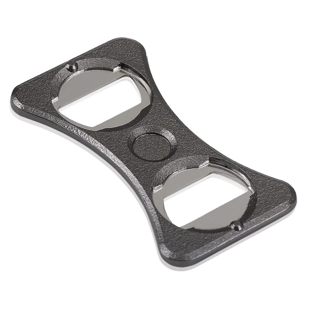 Double Sided Portable Bottle Opener Kitchen Tools Metal Bottle Opener with Drink Cup Holder Divider Stainless Steel Beer Opener