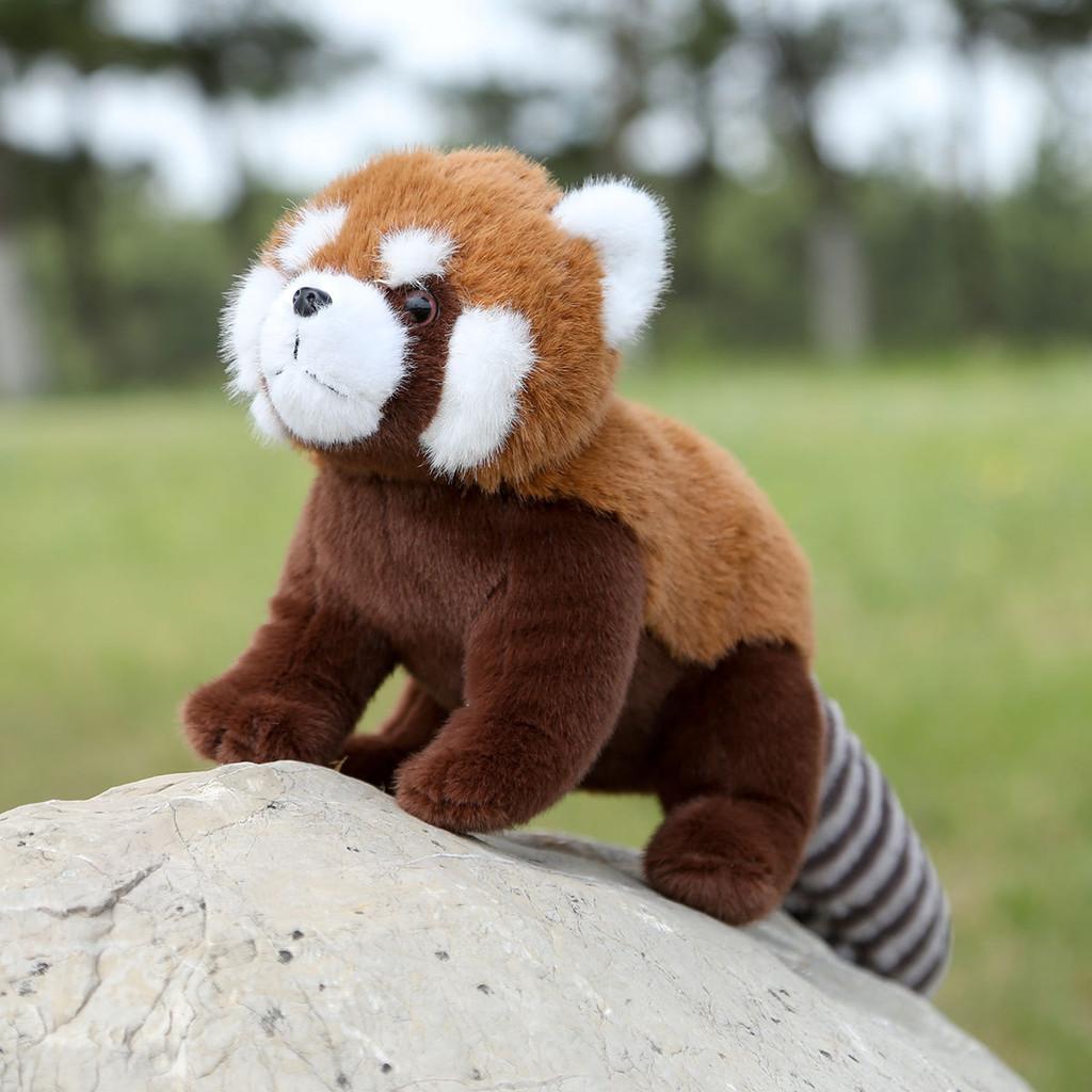 Red Panda Raccoon Animal Plush Fluffy Exterior Children Room Decoration Comfort