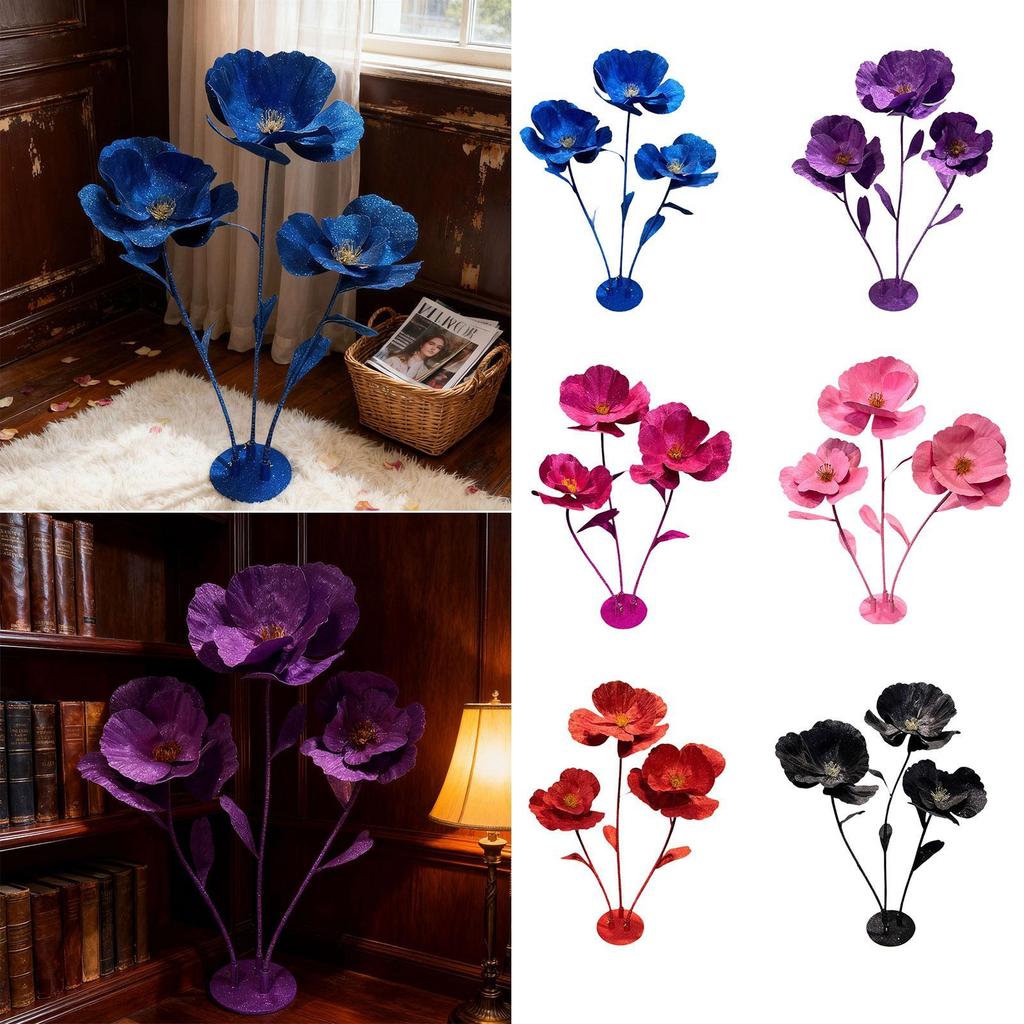 Large Artificial Flowers Photography Props Large Giant Wedding Flowers for Decoration 62.9" Tall for Wedding Home Decor Ceremony
