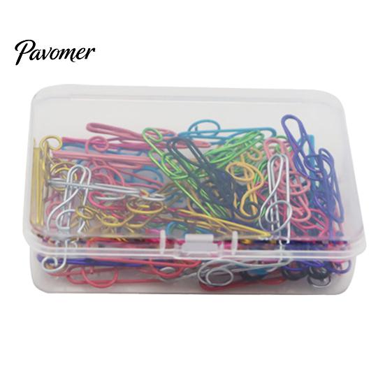 Artistic Paper Holders Musical Note Clips, Colorful Metal Treble Clef Decorative Portable Desktop Storage Fasteners, Creative Bookmarks for