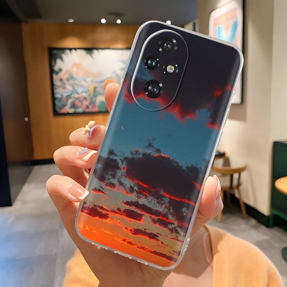 For Honor 200 Pro Phone Case Cute Panda Soft Silicone Shell For Honor 200 Lite honor200 Case Fashion Clear TPU Back Cover Coque