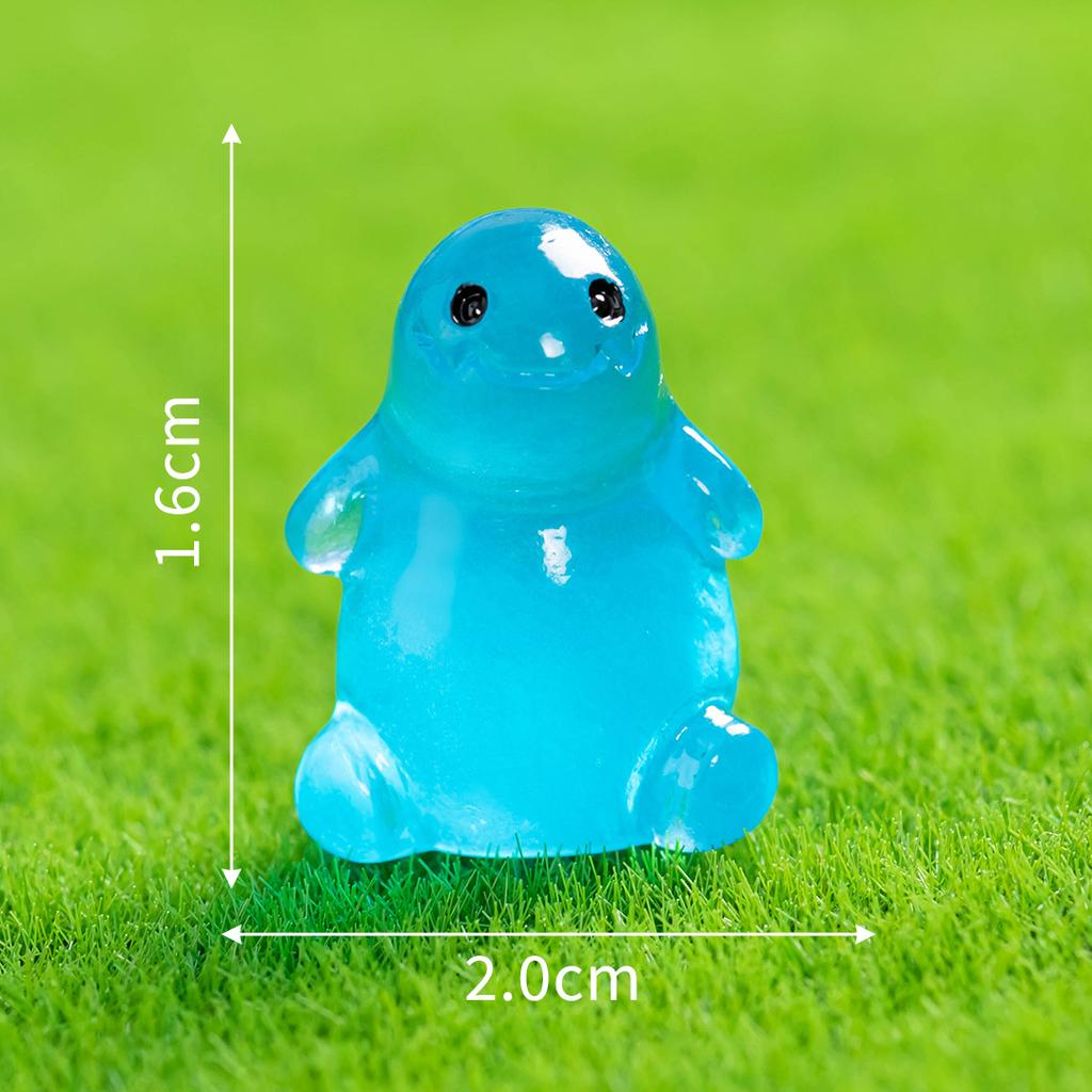 Mikro-Landschaft Cartoon Niedlich Leuchtend im Dunkeln Godzilla Tier Ornament DIY Dekorative Accessoires Schreibtisch Auto Ornament