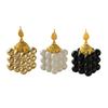 1pc Luxury Gold Arabic Aroma Burner Ceramics Incense Burner Aromatherapy Middle East Inspired Decor for Home Yoga Garden Camping