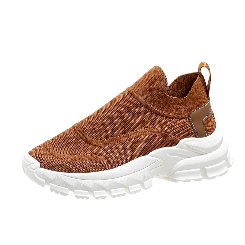 Fashion 2025 Spring New Arrival Women Tennis Shoes  Mesh Non Slip on Ladies Platform Breathable Wedge Female Sneakers
