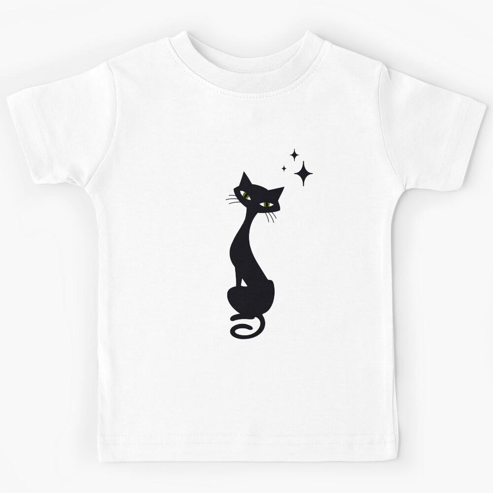 Retro Atomic Kitty Kids T-Shirt 130