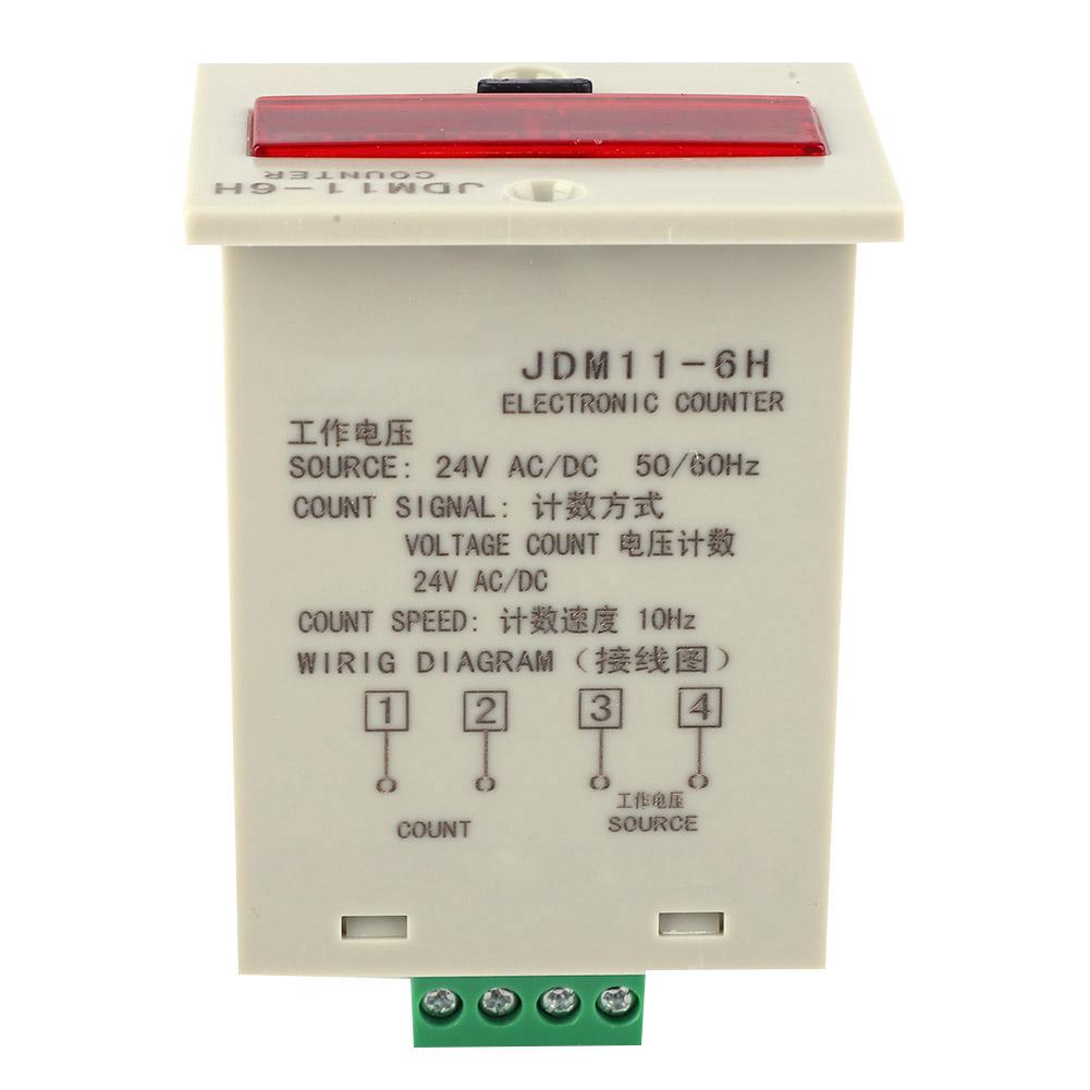 JDM11 6H 6 High Accuracy Digit Display Electronic Counter AC DC24V