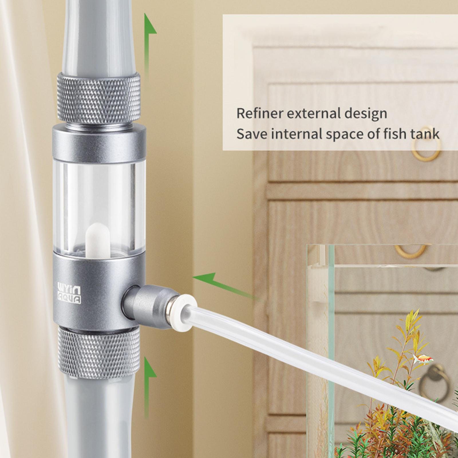 

Aquarium CO2 Diffuser Acrylic Bubble Record Tank Tool Portable Regulator Air Pump Accessories for WY500112