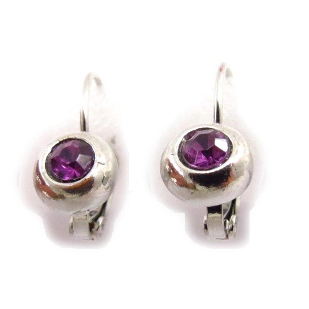 Les Trésors De Lily [J6231] - Boucles Créateur 'Sissi' violet