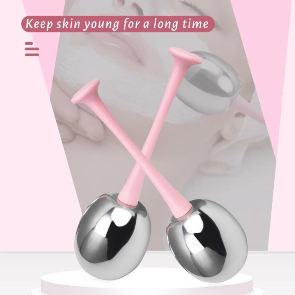 2pcs/set Sunlight Repair Facial Massage Globes Narrow Pores Face Cryo Ice Globes  Cooling SPA