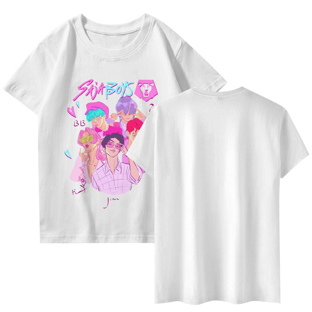 Fashionable Round Neck Short Sleeve Work Clothes Printed Tops For Womens Summer Tops