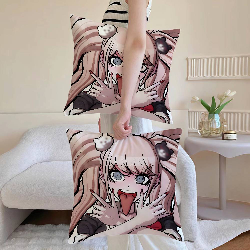 J-Junko Enoshima Pillow Case Sofa and Living Room Decorative Cushion Covers Dust-proof and Mite-proof Invisible Zipper