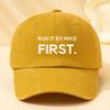 Letter Printed Washed Baseball Cap Outdoor Men's Fishing Hat Outdoor Camping Party Casual Fishing Hat