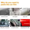 (6Pcs - 1 Set Front and Rear Door Angles Precut PPF for Tesla Model Y 2020-2025 (Not for Juniper) Gloss Clear 8.5mil TPU Car Paint Protective Film