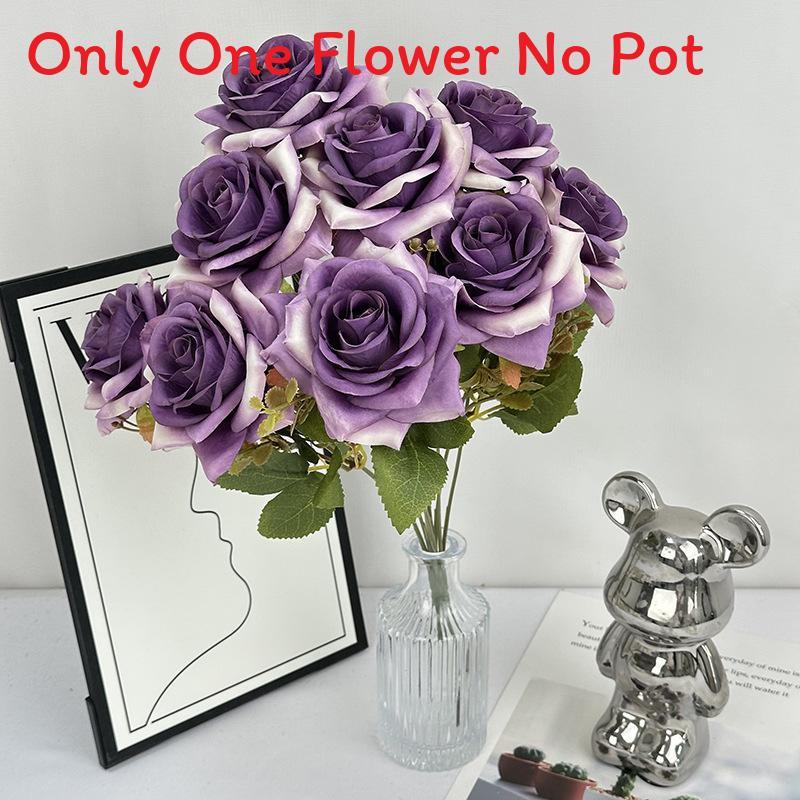 

Flower Rose Wedding Arch Decor With Silk Flowers For Photography Home Display Purple