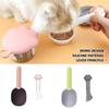 Small Silicone Pet Food Can Spoon Mini Spatula + Plastic Pet Cat Food Scoop with Bag Sealing Clip Handle for Dogs/Cats/Birds