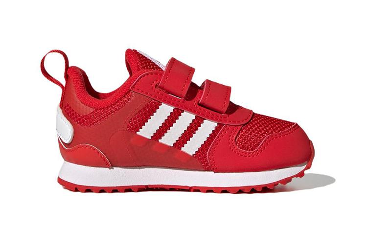 Adidas Originals ZX 700 Abrasion Resistant Low top Toddler Shoes Red Infant And Toddler GV8872
