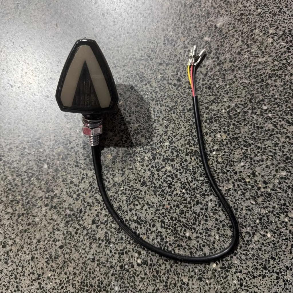 Motorcycle LED Turn Signal DC 12V Dustproof Anti-collision Mini Warning Light for Off-road Motorbike Riding Trips