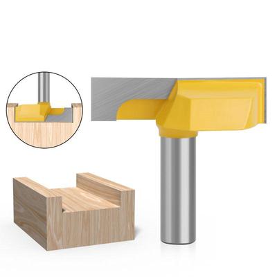 Große Fräser mit Reinigungsboden, 2-1/4 Zoll Schnittdurchmesser für Oberflächenhobelfräser, Holzbearbeitungsfräser, 8 mm, 12 mm, 1/2 Zoll Schaft