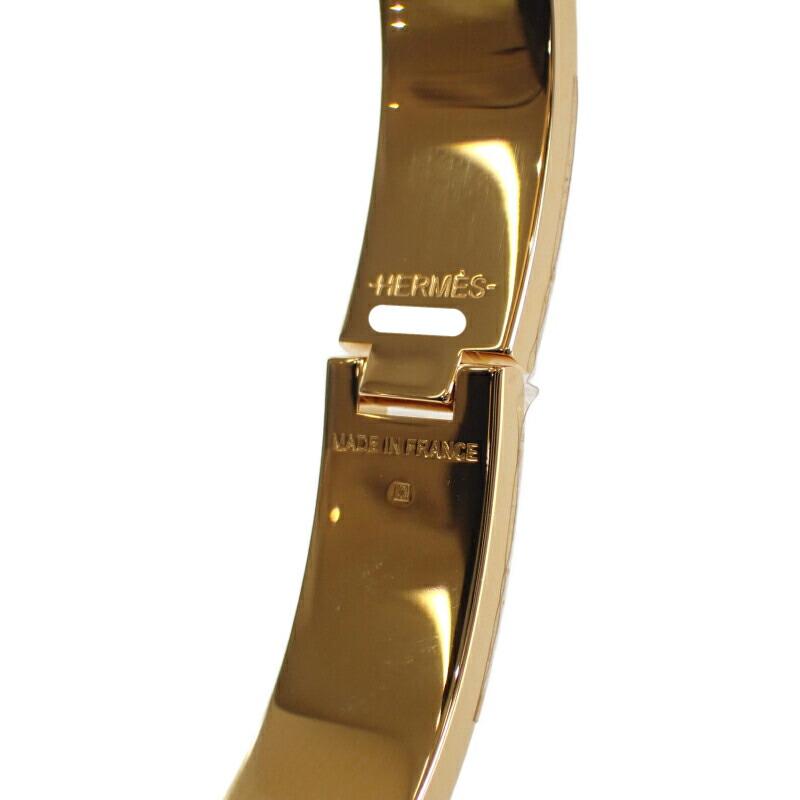 HERMES H700015F_G1PM Bracelet Noir Dore Gold Plated Women