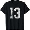 13 Cool Distressed Birthday Lucky Number Player 13th T-Shirt