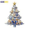 Wuli&baby Bowknot Christmas Tree Brooches For Women Unisex 2-color Beautiful Winter Pine-tree New Year Plants Party Brooch Pins