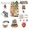 One Piece Themed Birthday Party Decoration Set Props Balloons Cake Flags Toppers