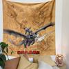 How to Train Your Dragon Hidden World Poster Tapestry Wall Hanging, Dragon Family Flight Art, Fantasy Wall Decor for Bedroom