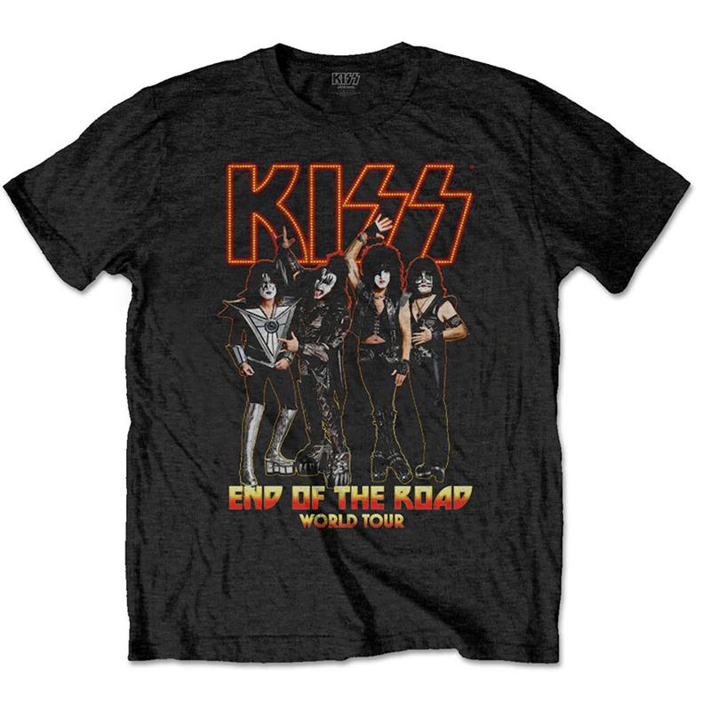 Kiss End Of The Road World Tour Black T Shirt