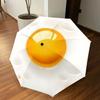 1PC Fried Egg Automatic Open/Close Umbrella with Windproof, 8-Rib Sturdy Canopy, Durable Ribs, Fashionable Design1283A