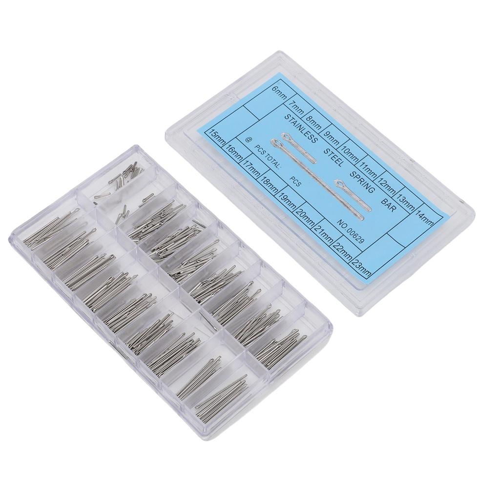 270 Pcs Watch Link Pins 6 to 23mm 18 Sizes Stainless Steel Watch Bracelet Link Pin for Watchmaker Repair Shop