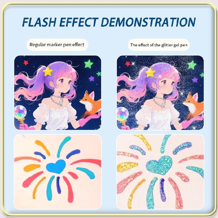 Night Visible Double Ended Art Marker Consistent Ink Flow Acrylic Marker Pen Safe for Creative Activities